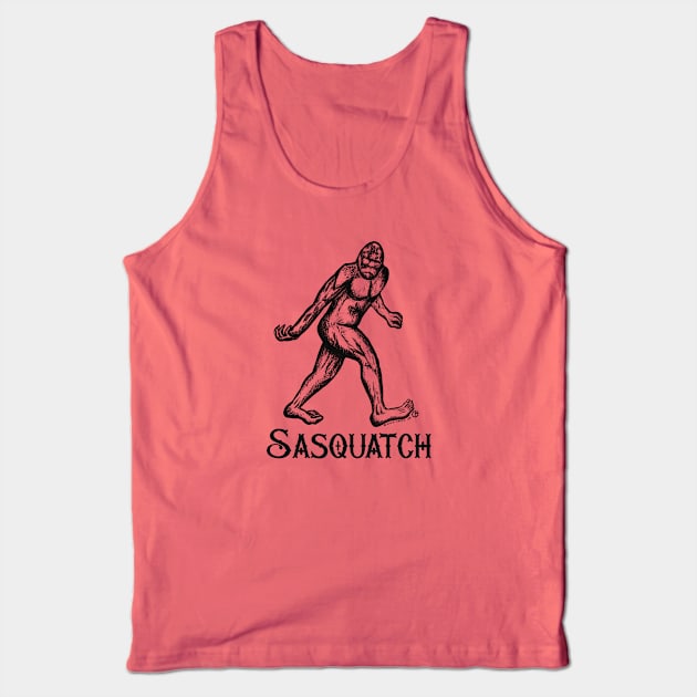 Sasquatch Tank Top by Art from the Blue Room